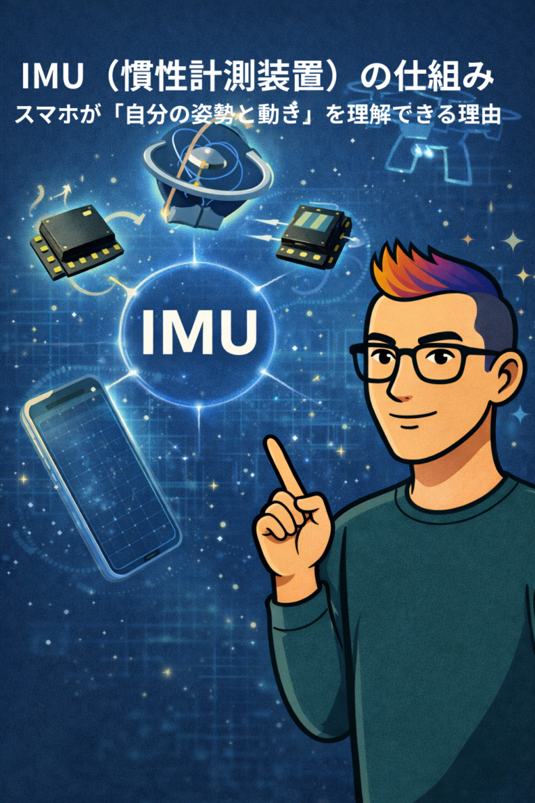 IMUの仕組み|スマホが姿勢と動きを理解する科学 | AIとともに生きていく